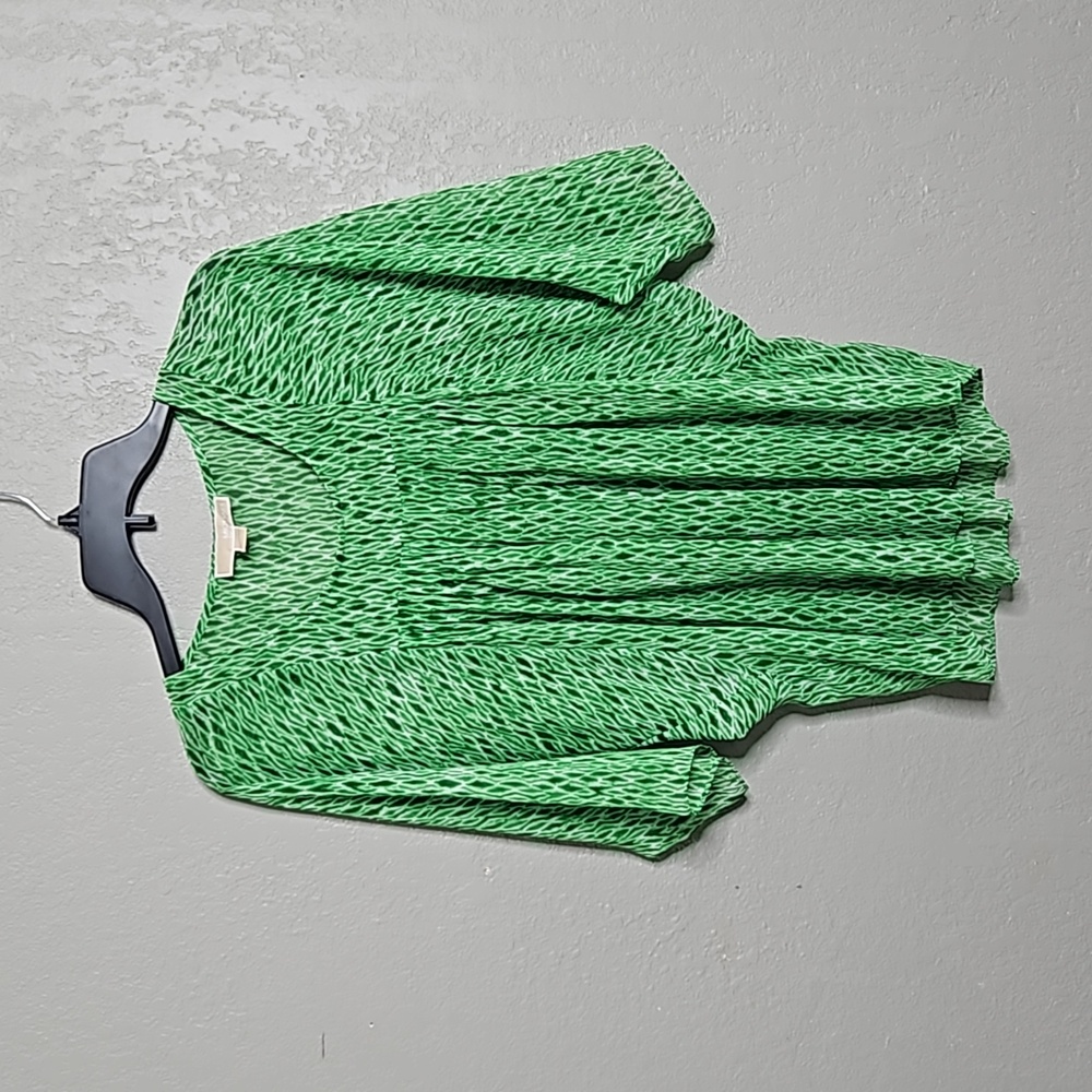 Michael Kors Silky Green shirt medium